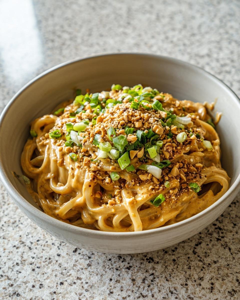 10 Minute Peanut Sauce Rice Noodles - detail 1