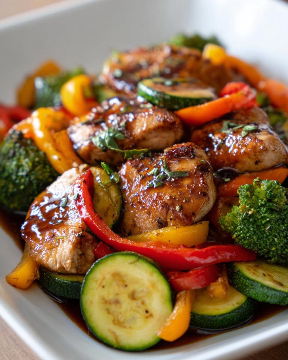 Balsamic Glazed Chicken and Veggies for a Flavorful Feast - detail 1