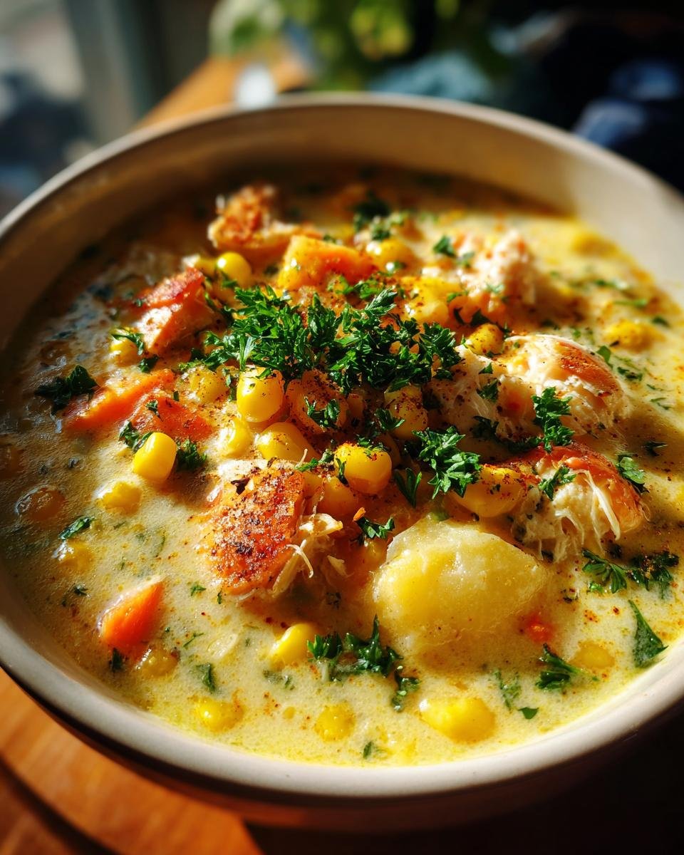 Bobby Flay’s Crab & Corn Chowder - detail 1