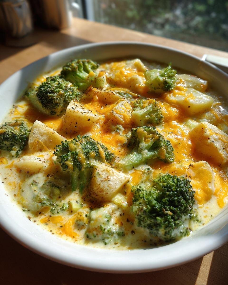 Broccoli Cheddar Potato Soup - detail 1