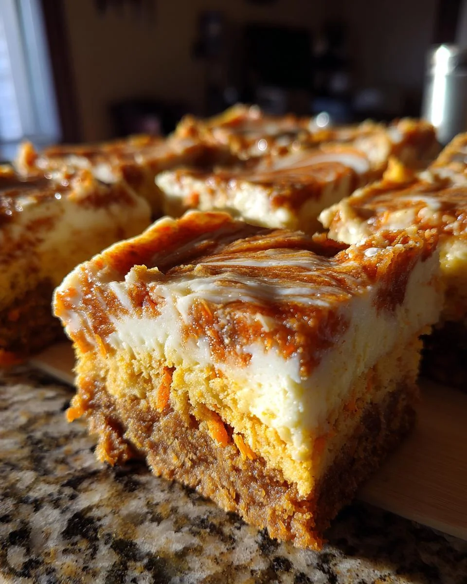 Carrot Cake Cheesecake Bars - detail 2