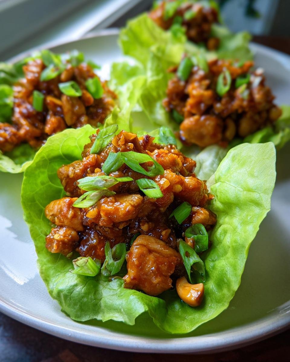 Cashew Chicken Lettuce Wraps - detail 1