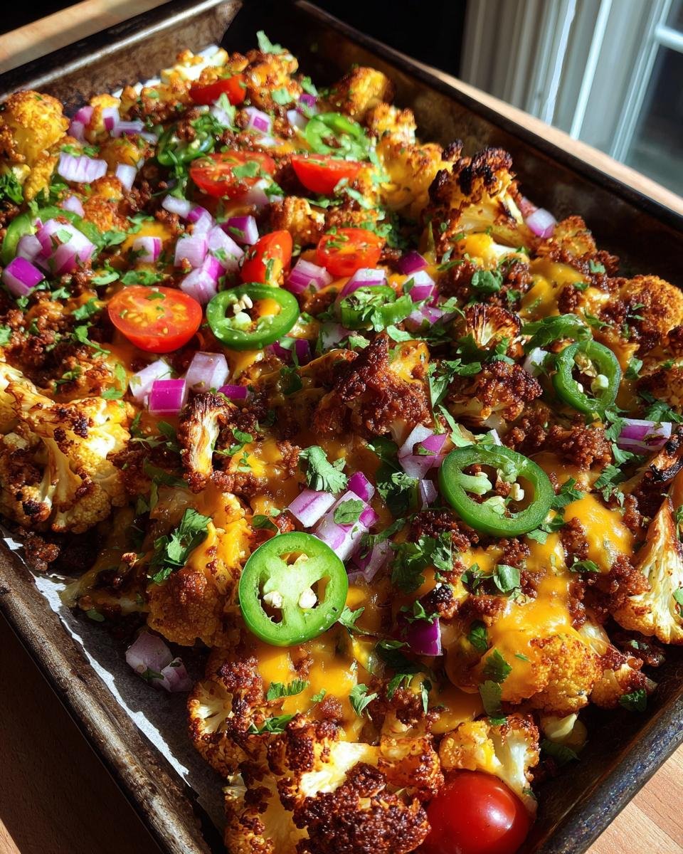 Cheesy Cauliflower Nachos - detail 1