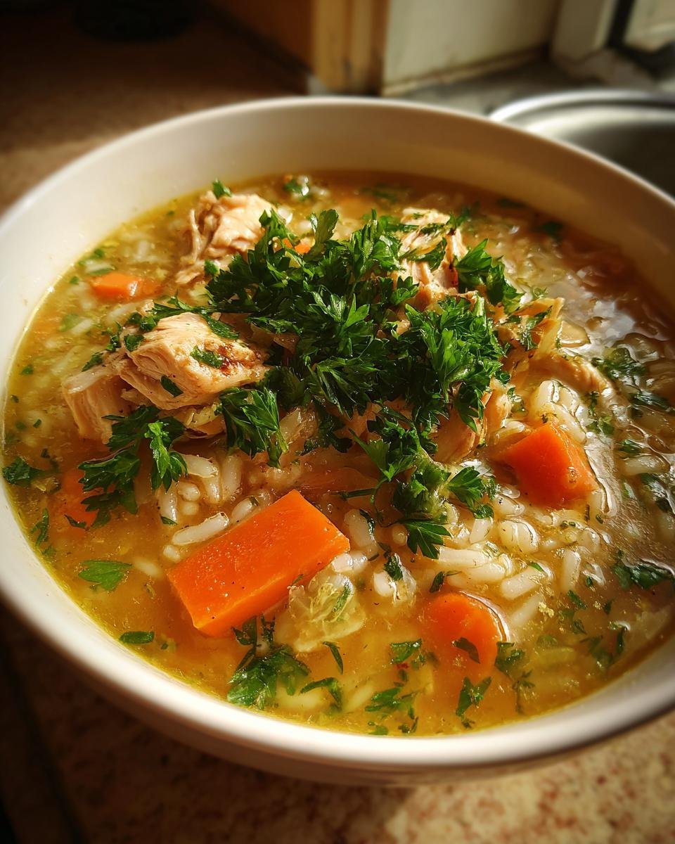 Chicken and Rice Soup - detail 1
