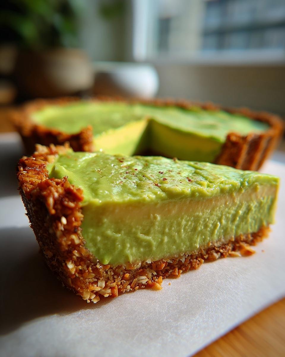 Creamy Avocado Lime Tart - detail 1
