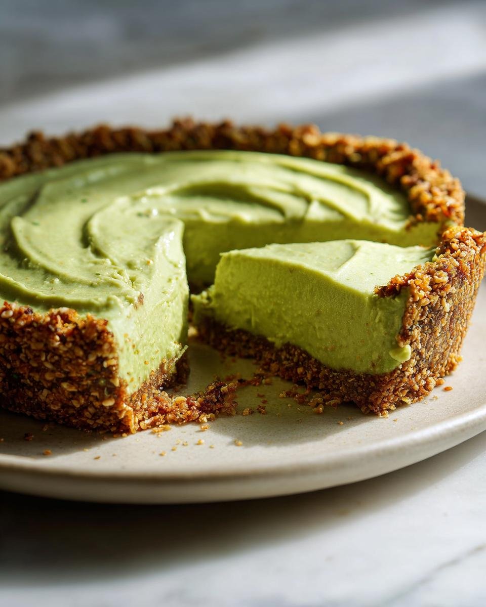 Creamy Avocado Lime Tart - detail 2