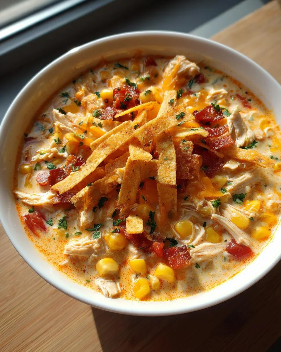 Creamy Chicken Tortilla Soup - detail 1