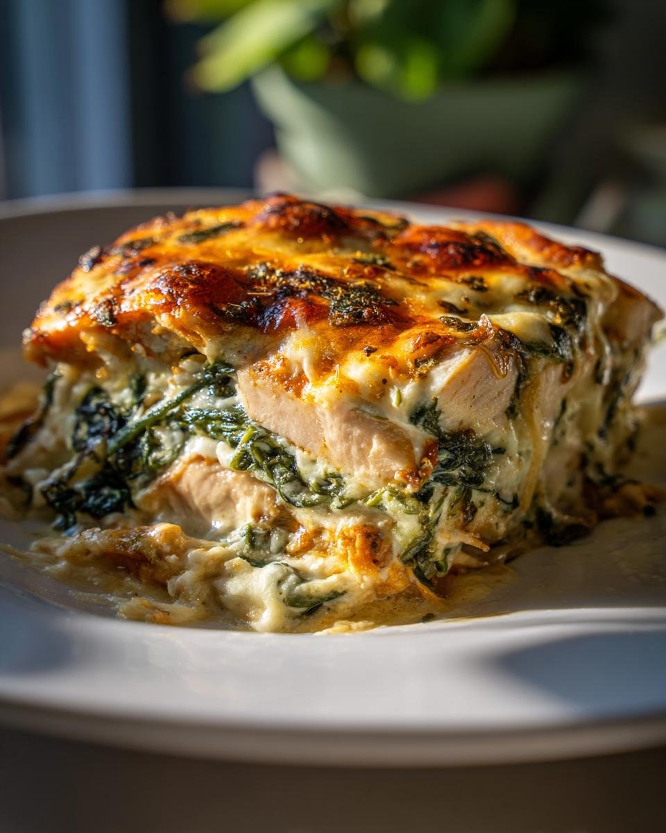 Creamy Chicken and Spinach Casserole - detail 1