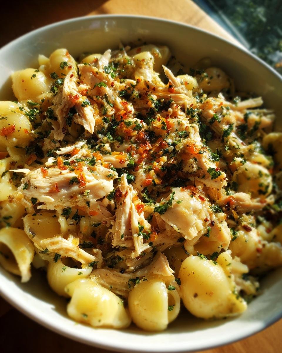 Crockpot Garlic Parmesan Chicken Pasta - detail 1