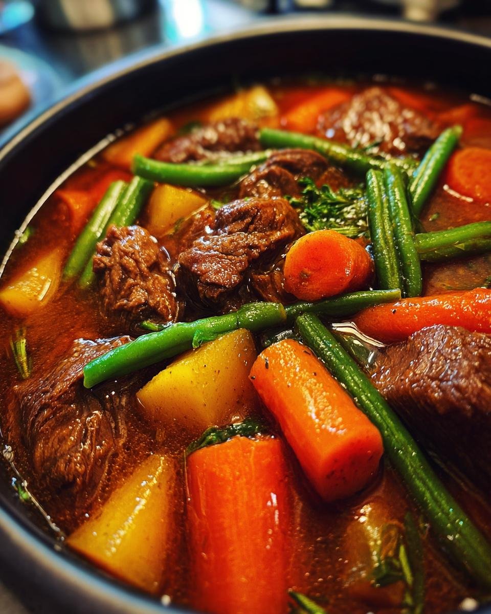 Crockpot Vegetable Beef Soup Recipe - detail 1