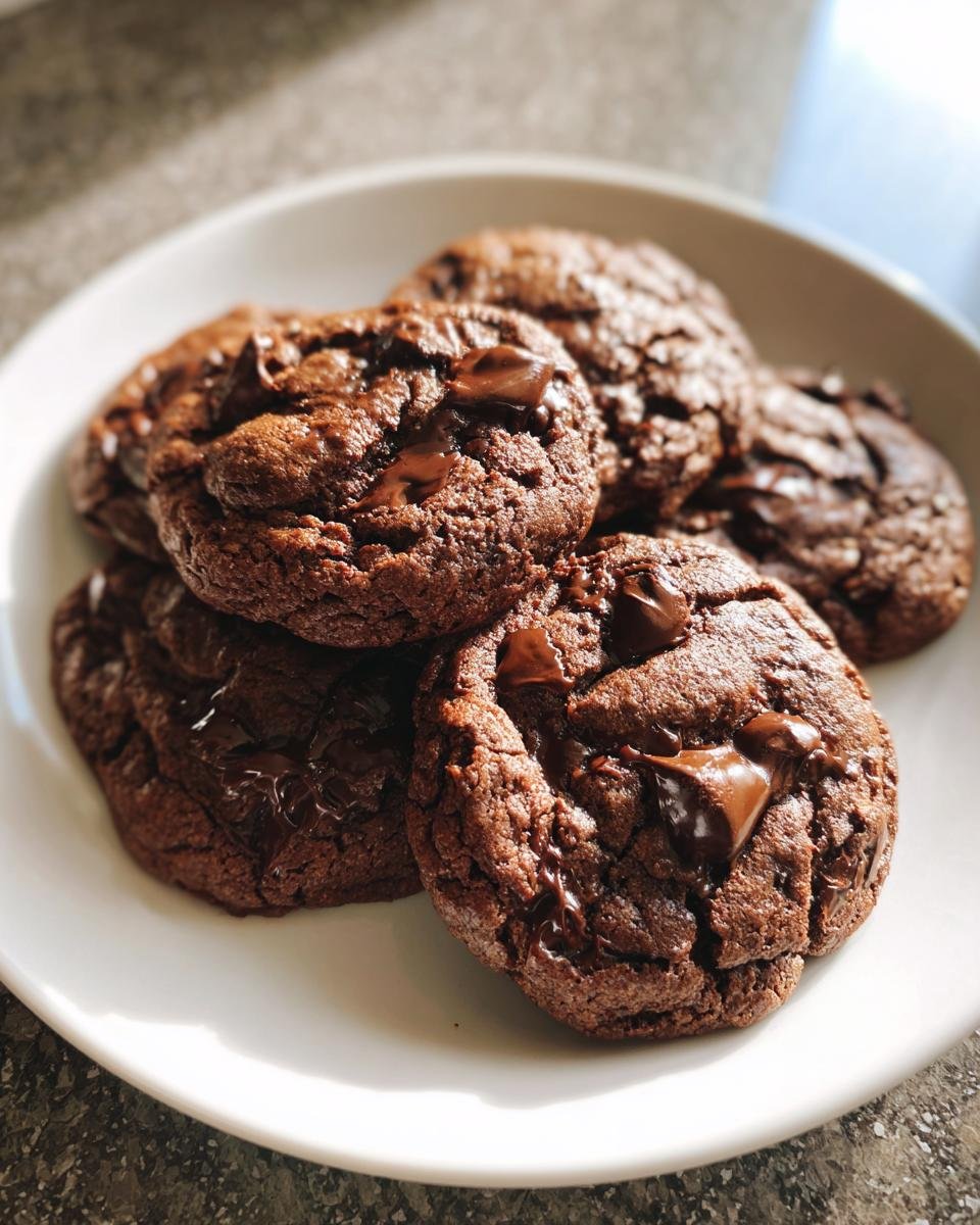 Easy Chocolate Chocolate Chip Cookies - detail 1