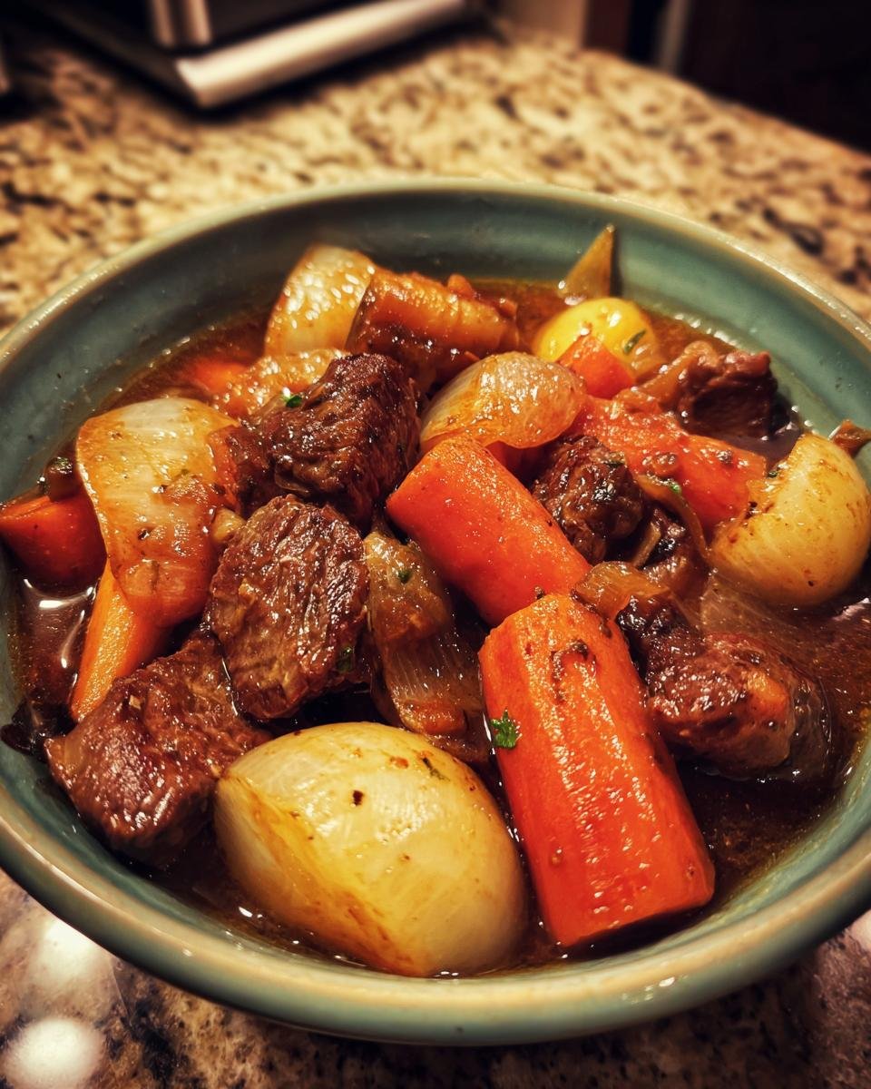 French-style beef stew with vegetables - detail 1