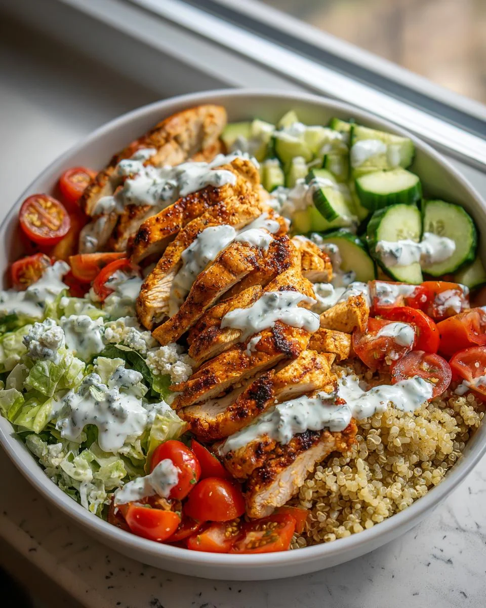 Greek Chicken Bowls - detail 1