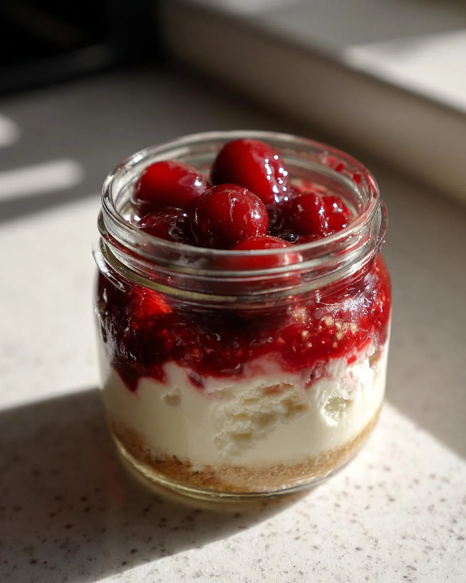 Healthier No-Bake Cheesecake in a Jar - detail 1