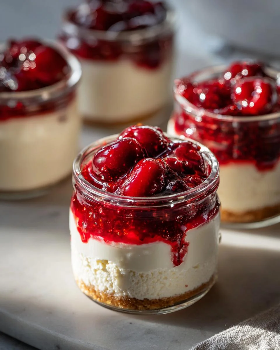 Healthier No-Bake Cheesecake in a Jar - detail 2