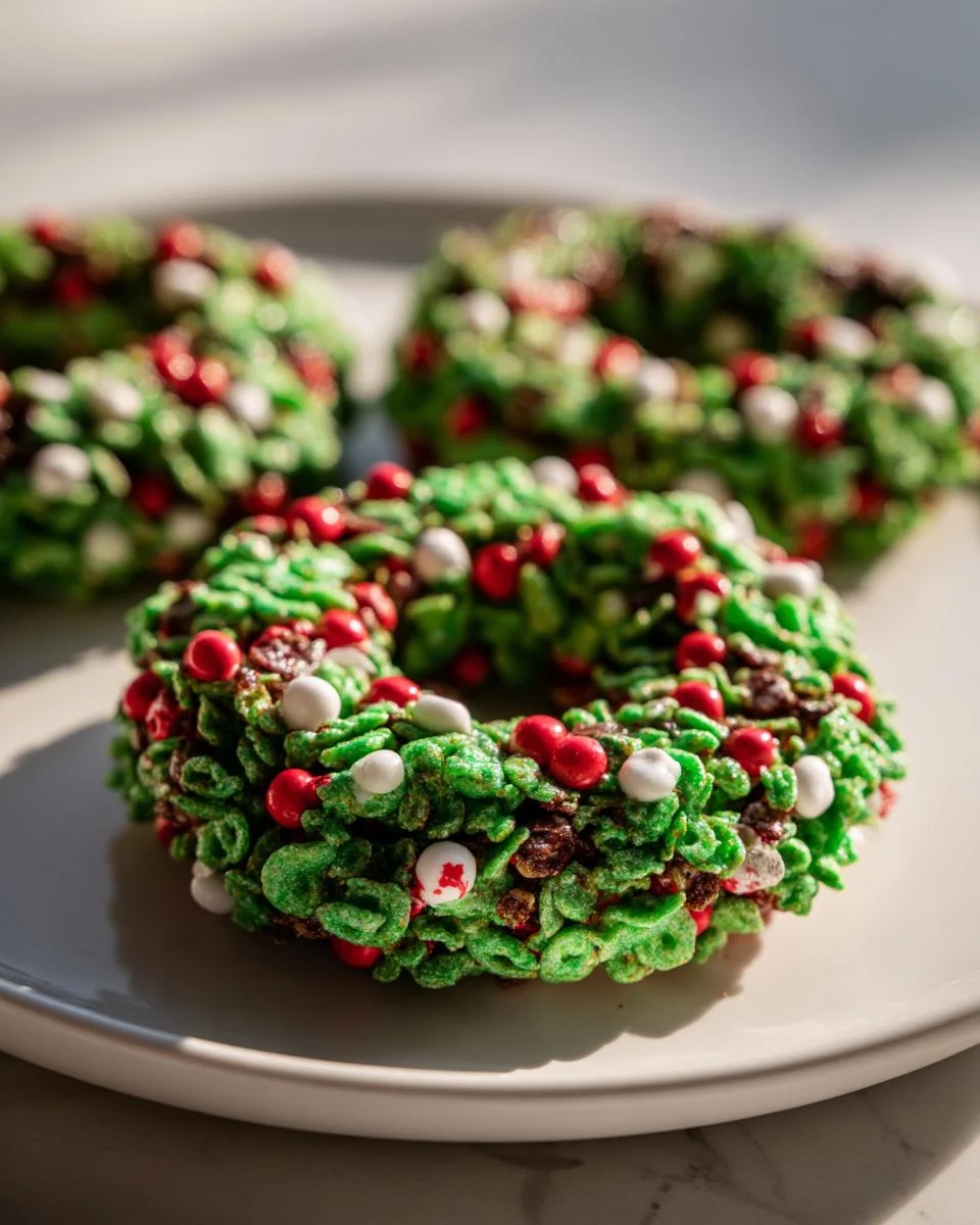 Holiday Cornflake Wreaths - detail 1