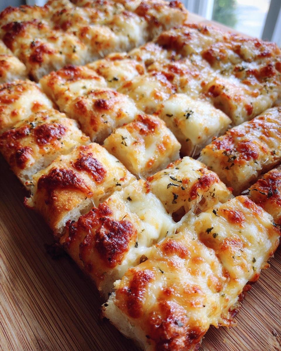Homemade Cheesy Garlic Breadsticks Recipe - detail 2