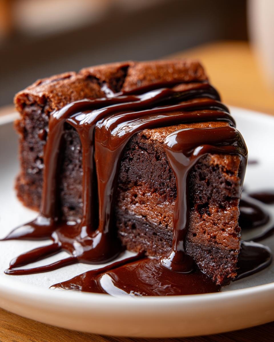 Hot Fudge Cake - detail 1