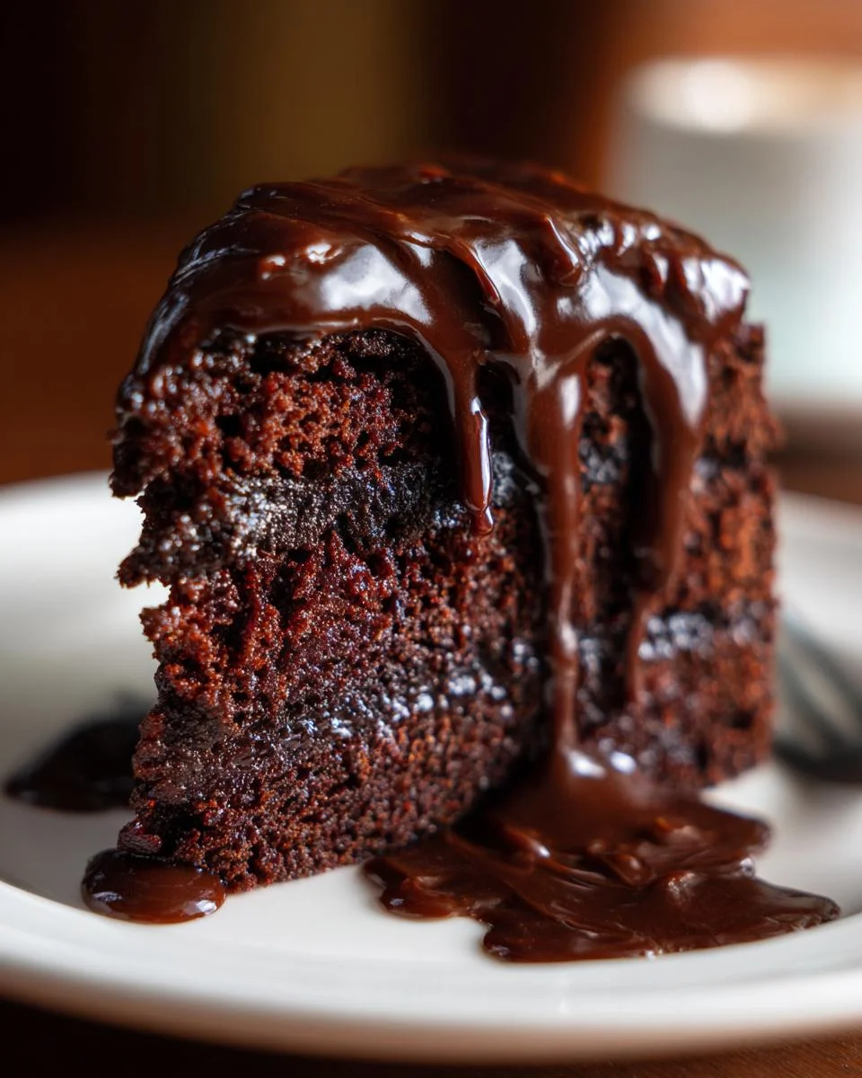 Hot Fudge Cake - detail 2