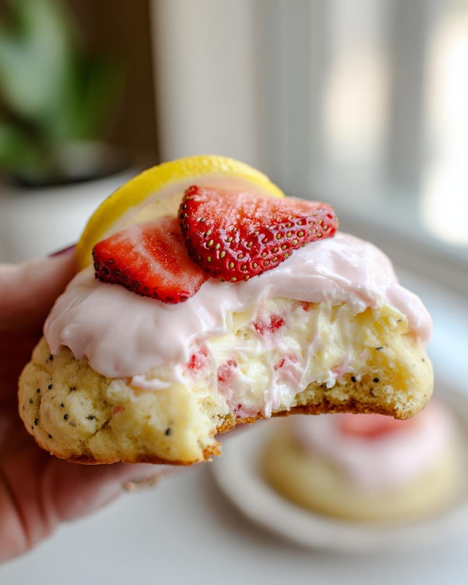 Lemon Poppy Seed Cheesecake Cookies - detail 1