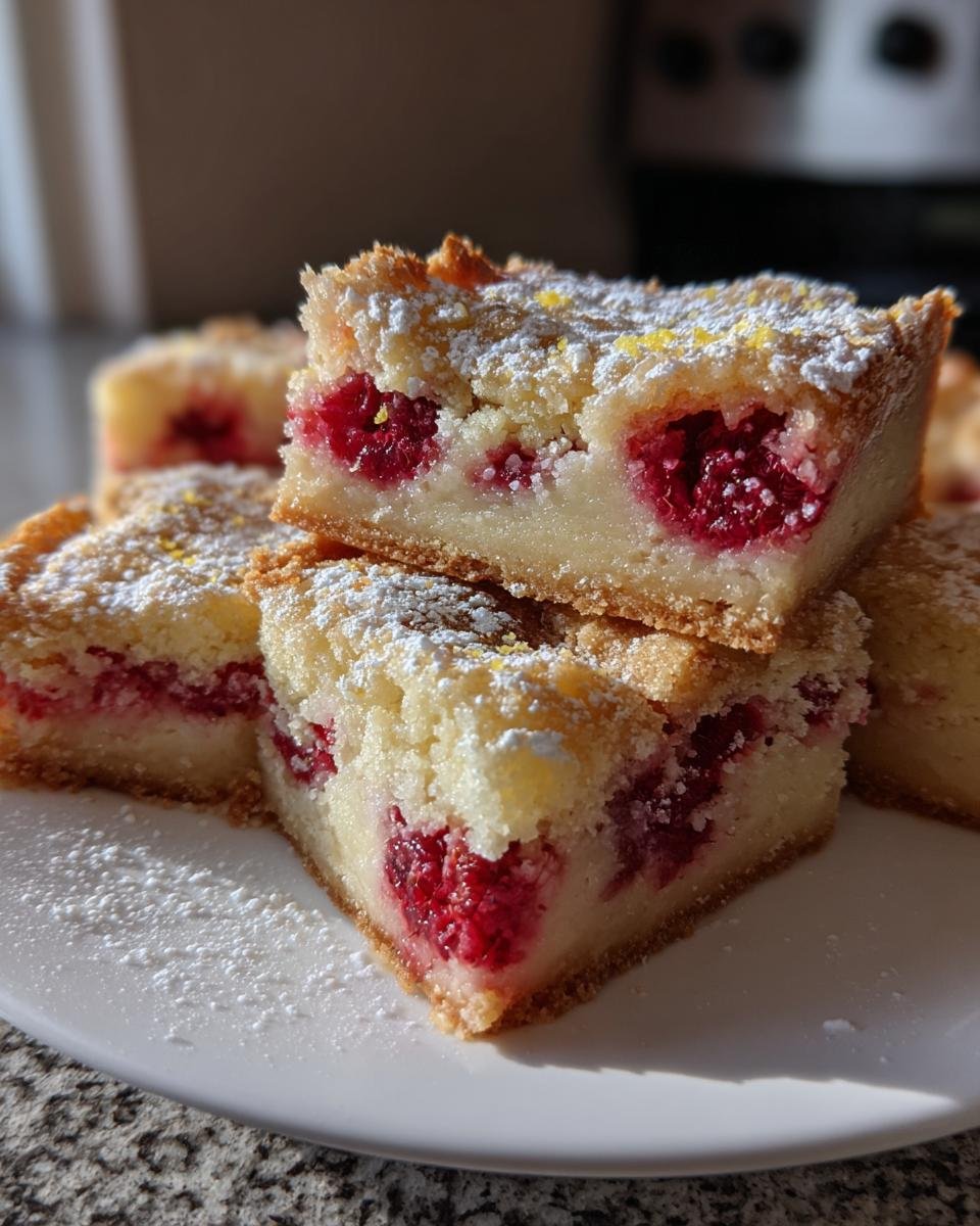 Lemon-Raspberry Cream Cheese Bars - detail 2
