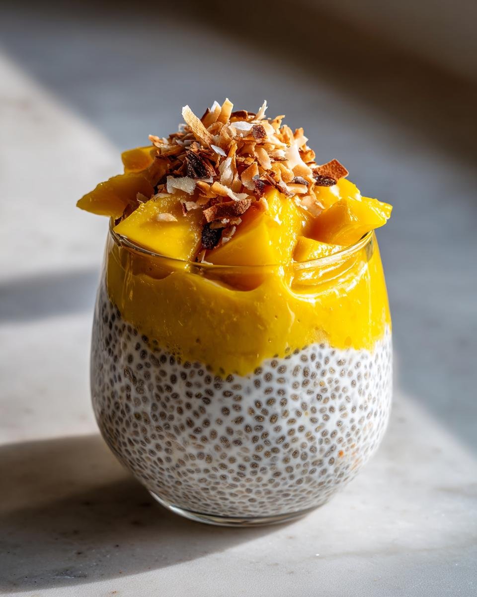Mango Coconut Chia Pudding - detail 1
