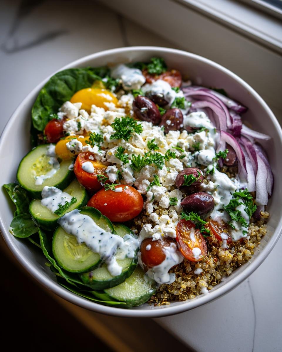 Mediterranean Quinoa Bowl - detail 1