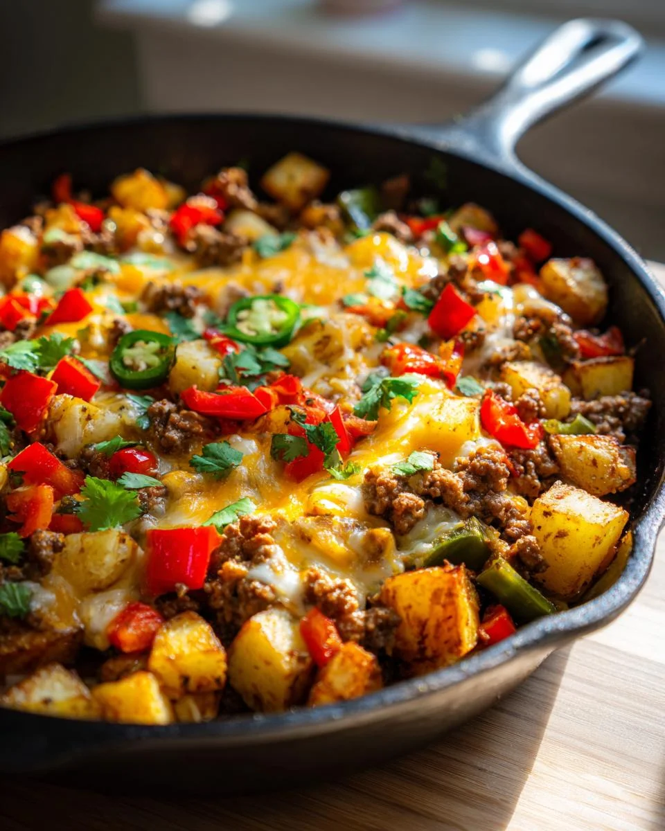 Mexican Ground Beef and Potato Skillet - detail 1