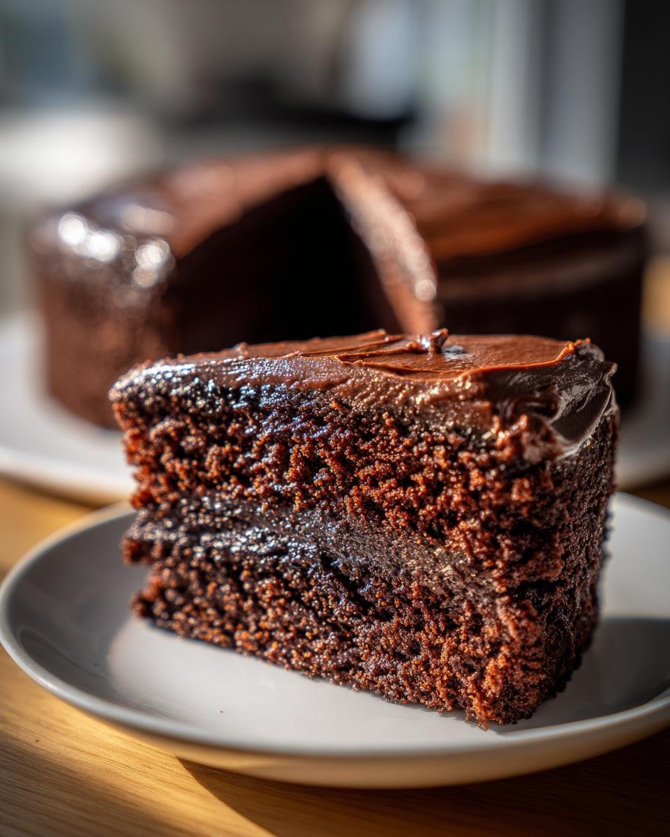 Moist & Fudgy Matilda’s Chocolate Cake - detail 2