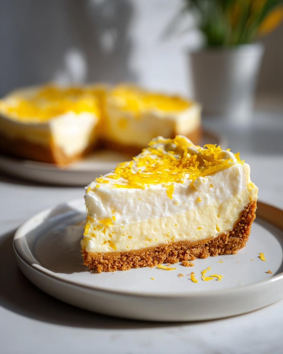 No Bake Lemon Cheesecake - detail 1