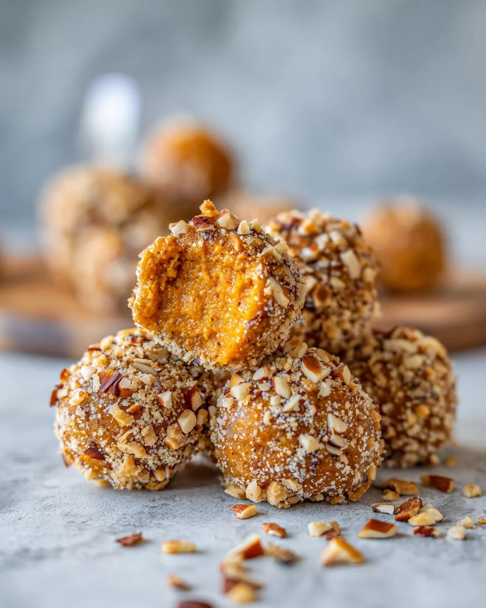 No Bake Pumpkin Cheesecake Balls - detail 1