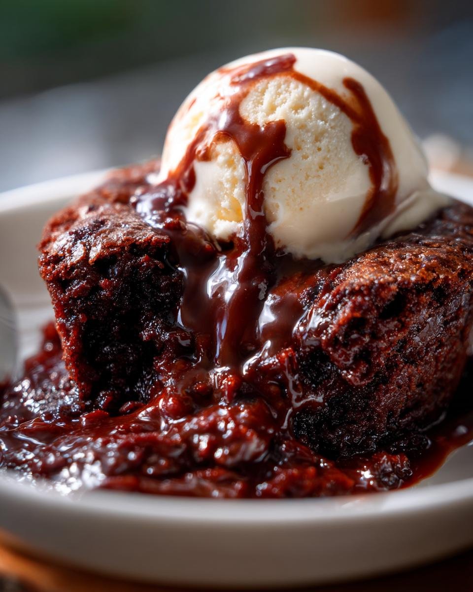 Old-Fashioned Chocolate Cobbler - detail 2