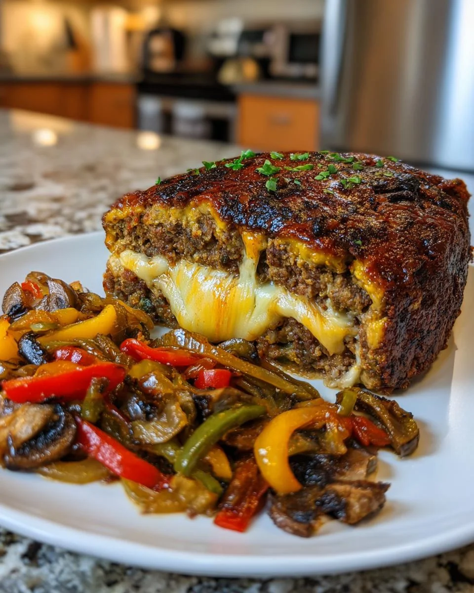 Philly Cheesesteak Meatloaf - detail 2