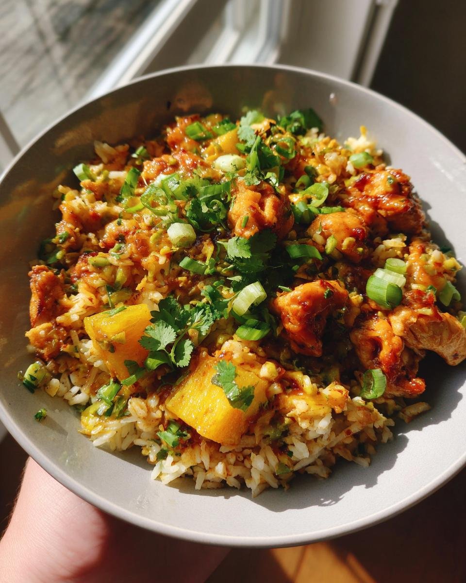 Pineapple Chicken and Rice - detail 2