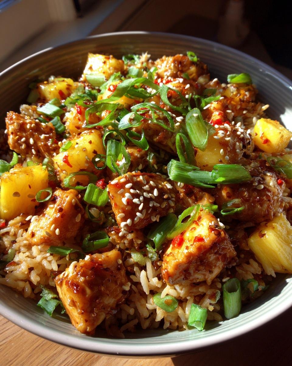 Pineapple Chicken and Rice - detail 2