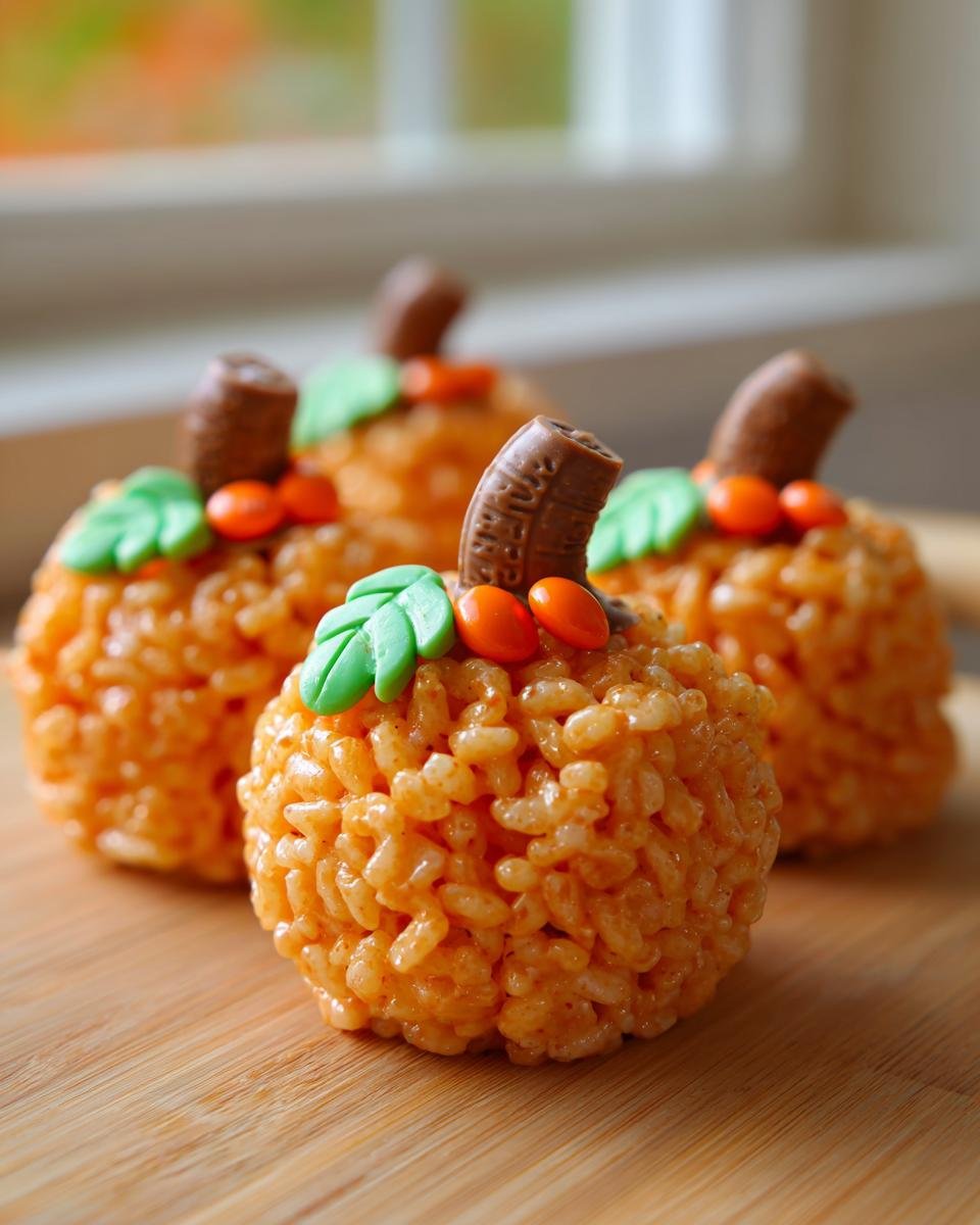 Rice Krispie Treat Pumpkins - detail 2