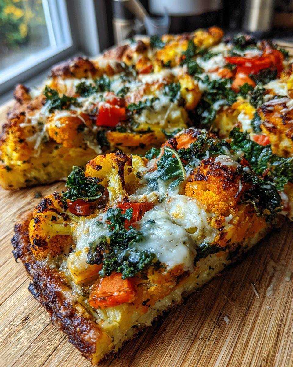 Roasted Vegetable Pizza - detail 2