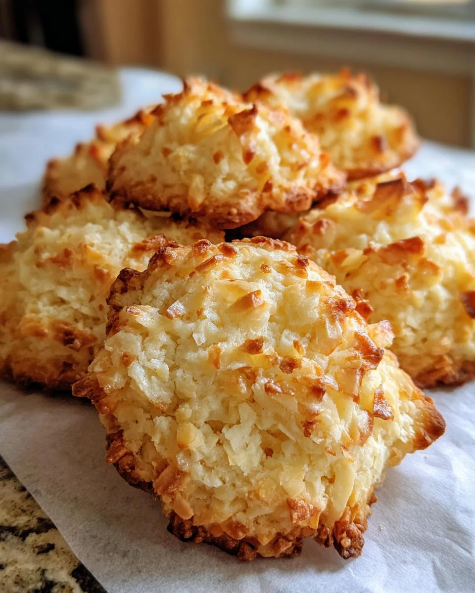 Soft and Chewy Coconut Cookies - detail 1
