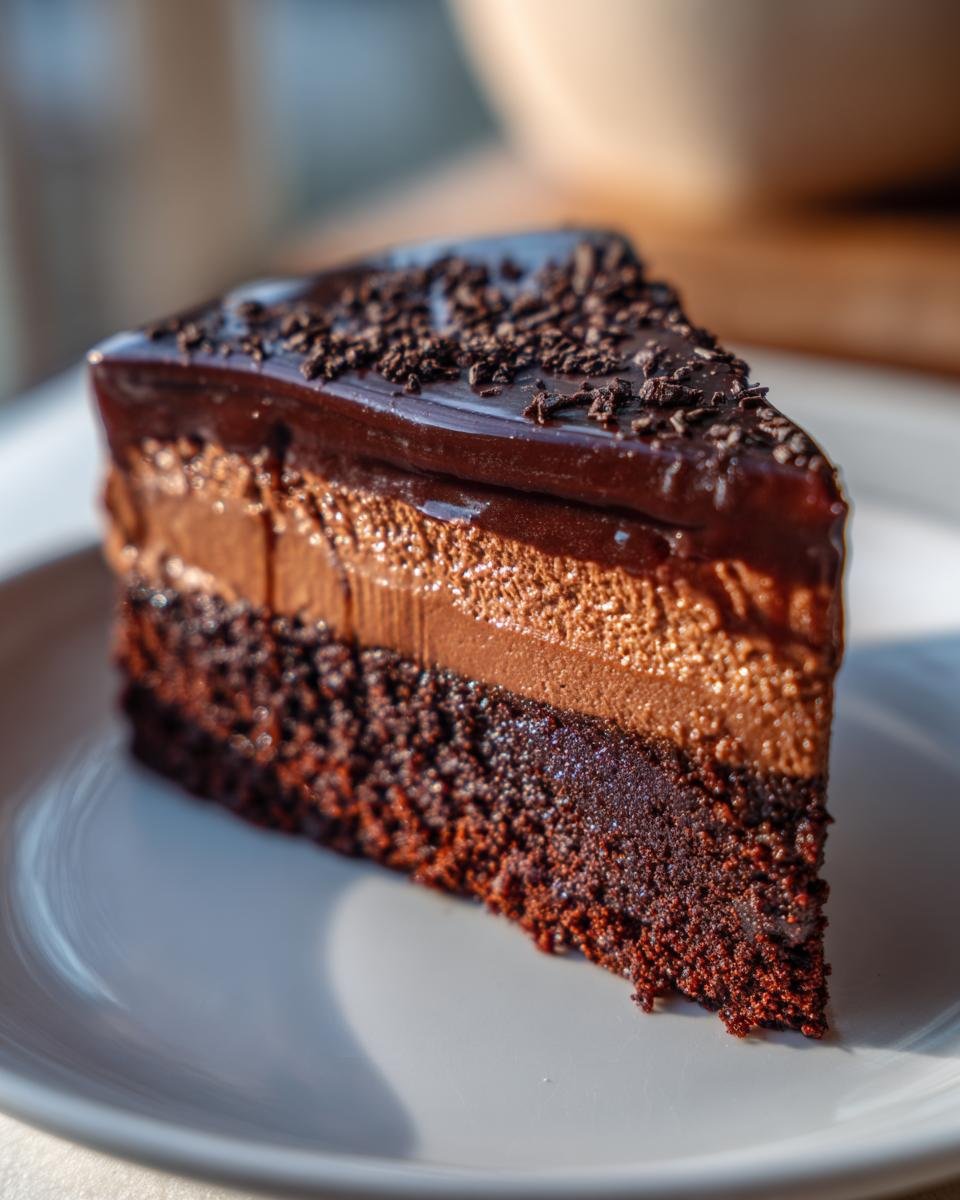 Triple Chocolate Mousse Cake - detail 1