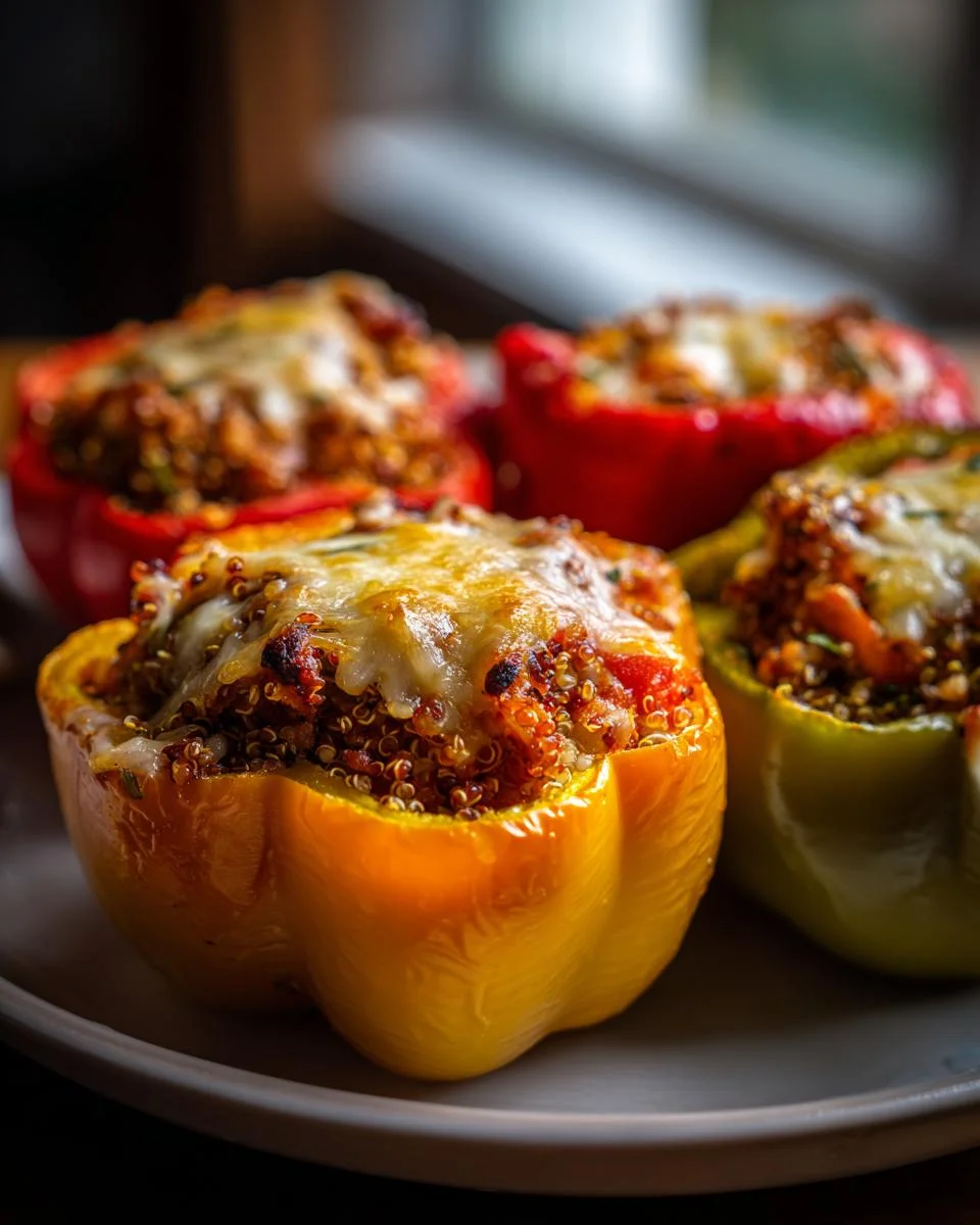 Turkey and Quinoa Stuffed Bell Peppers - detail 1