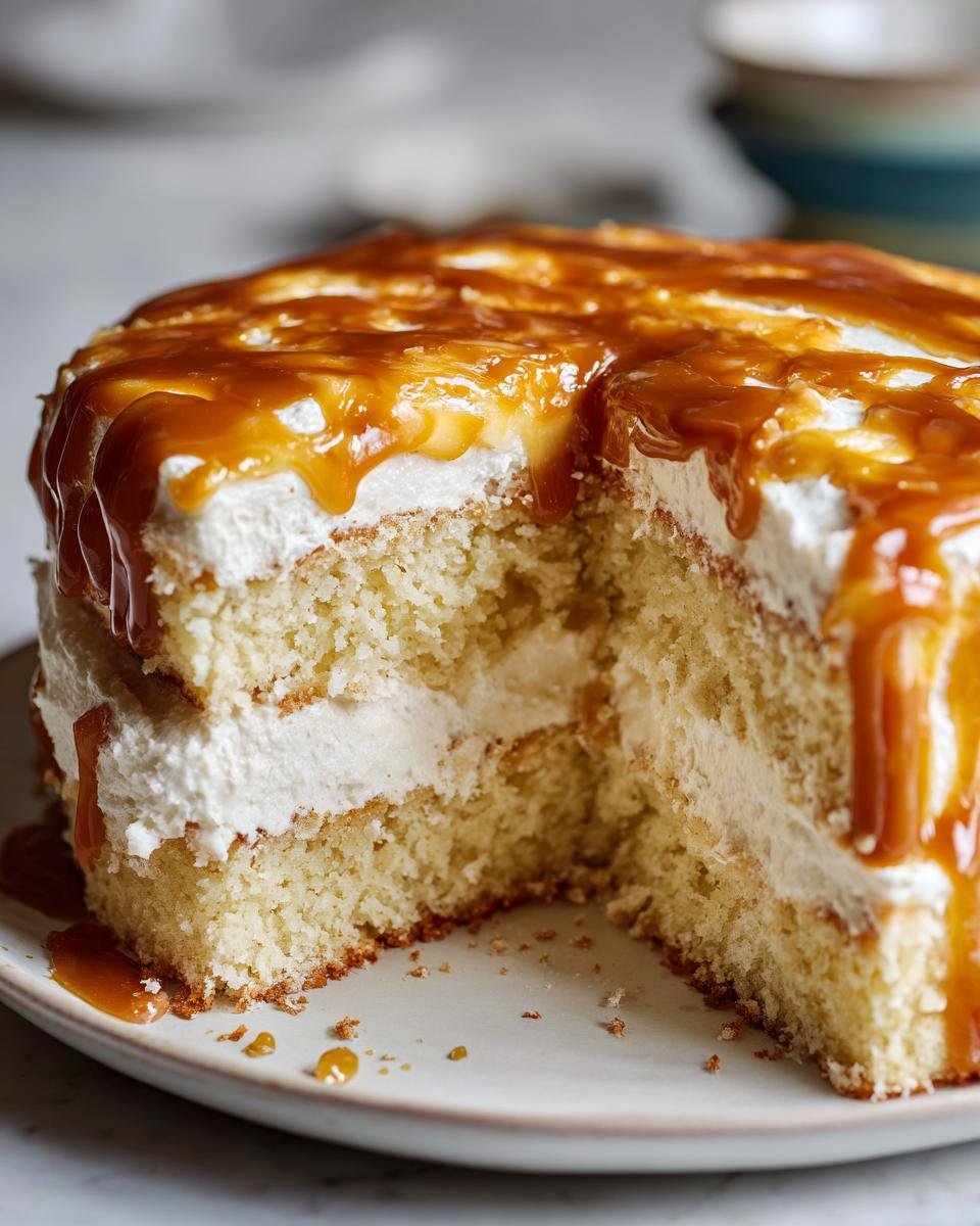 Vanilla Cream Cake with Quick Caramel Frosting - detail 1