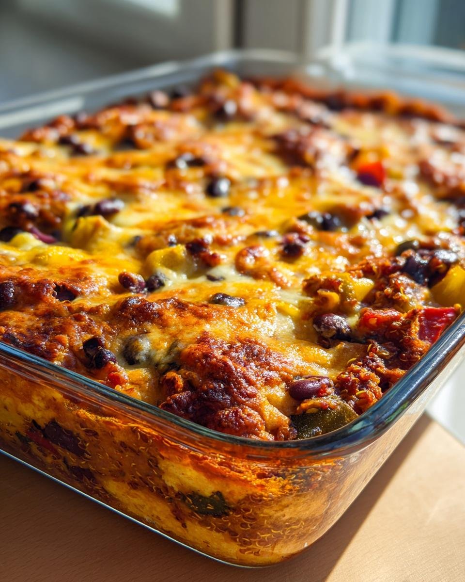 Black Bean Quinoa Enchilada Bake - detail 1