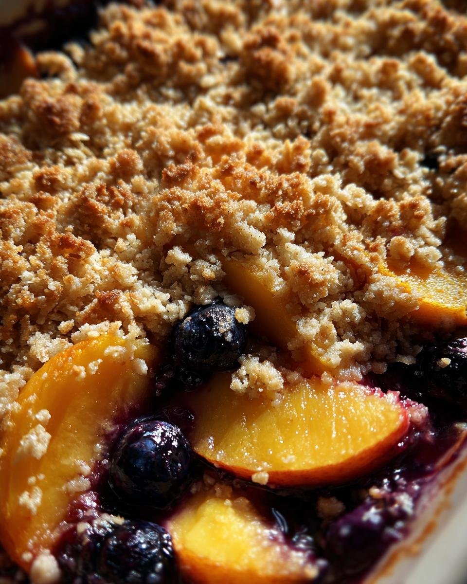 Blueberry Peach Crumble - detail 1