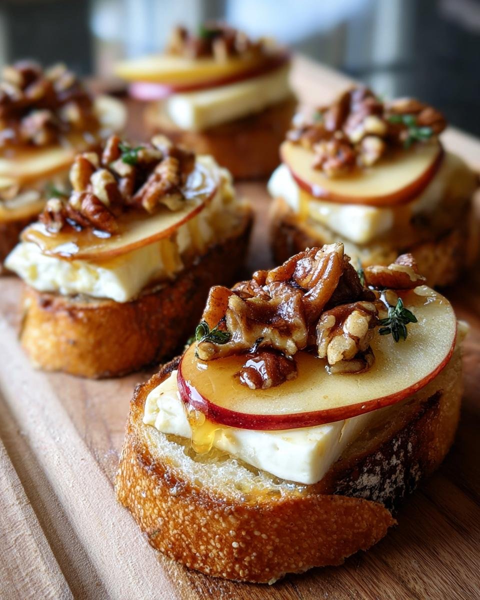 Brie, Apple, and Honey Crostini - detail 1