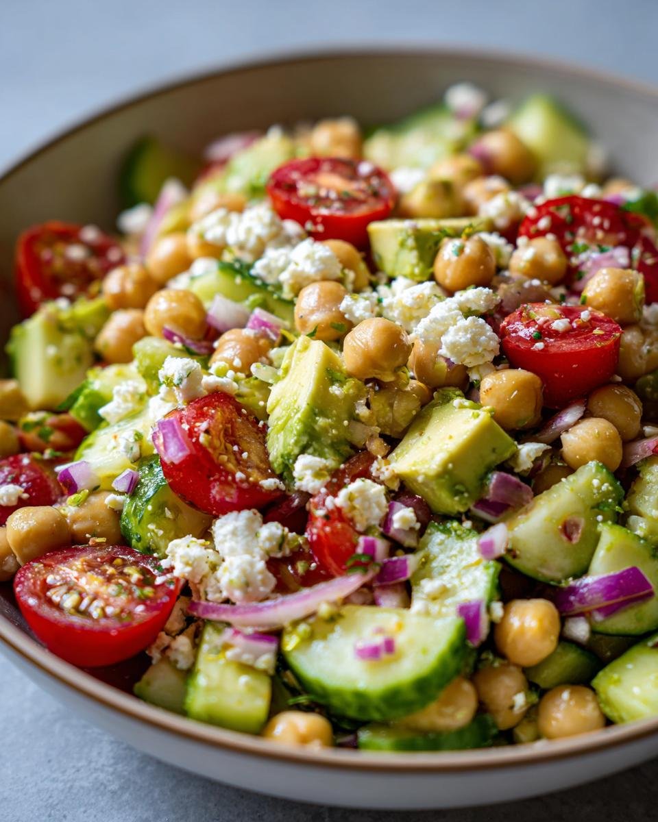 Chickpea, Avocado, & Feta Salad - detail 2