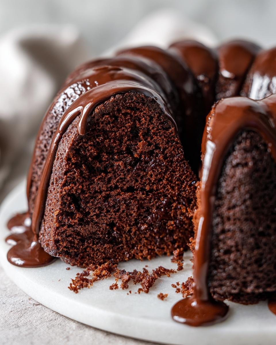 Chocolate Bundt Cake - detail 1