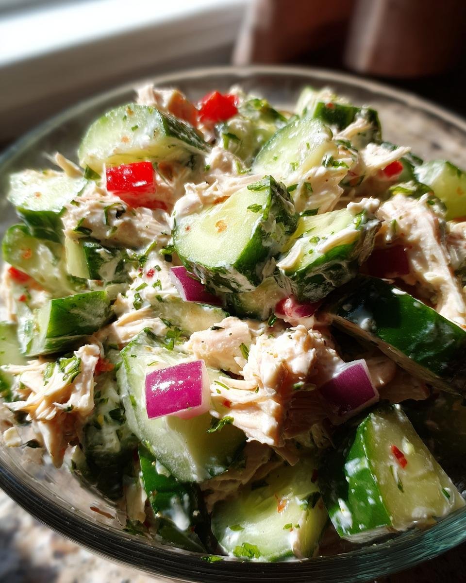 Cold Cucumber Chicken Salad - detail 1