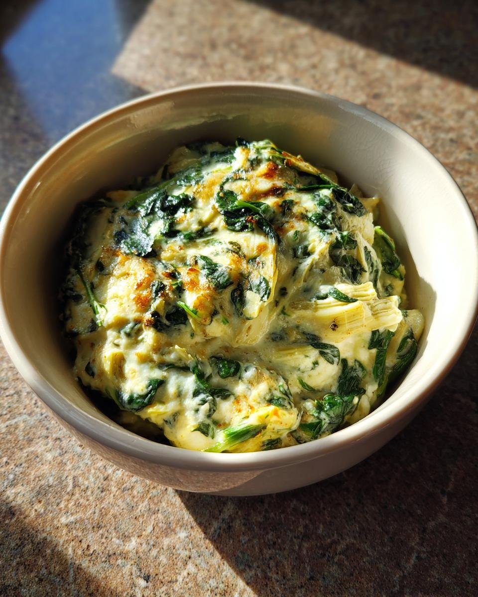 Copycat Applebee’s Spinach and Artichoke Dip - detail 1