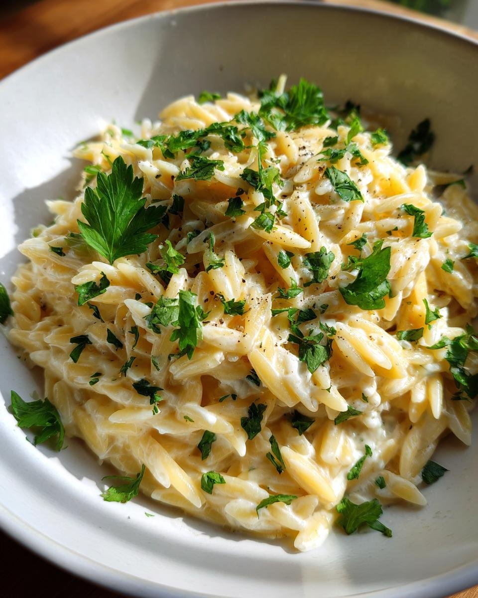 Creamy Cottage Cheese Orzo - detail 1
