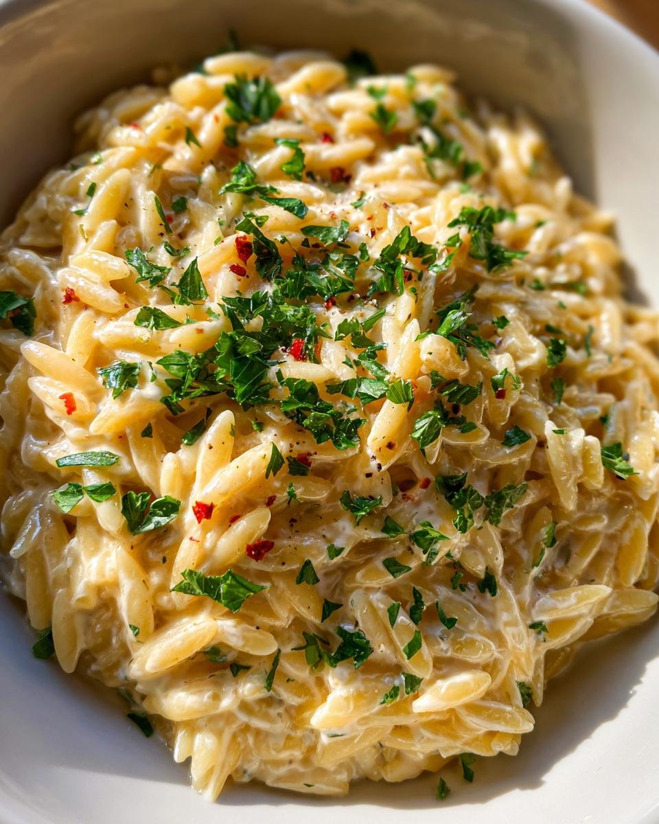 Creamy Cottage Cheese Orzo - detail 2